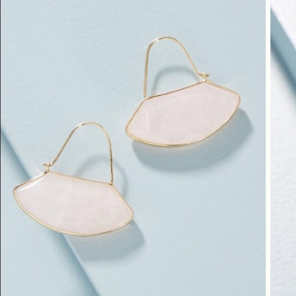 Anthropologie Jewelry - Anthro geo crescent hoop earrings NWT